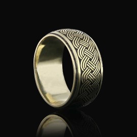 Braided Band Wheat Woven Wire Twisted Sterling Silver Wedding Ring