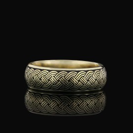 Braided Band Wheat Woven Wire Twisted Sterling Silver Wedding Ring