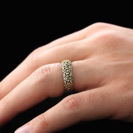 Special Design Handmade 925 Sterling Silver Wedding Ring