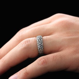Special Design Handmade 925 Sterling Silver Wedding Ring