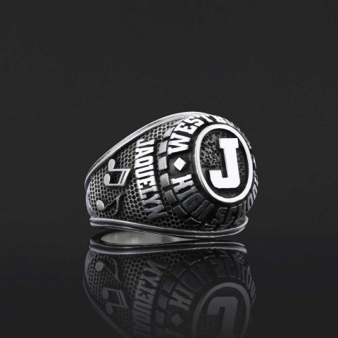 Westbury High School Ring, Üniversity Graduation Ring, Class Ring, College Class Ring