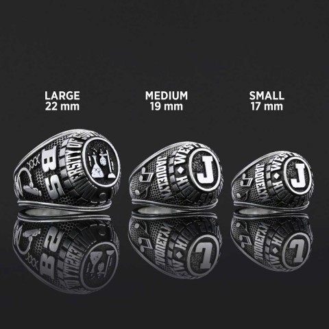 Westbury High School Ring, Üniversity Graduation Ring, Class Ring, College Class Ring