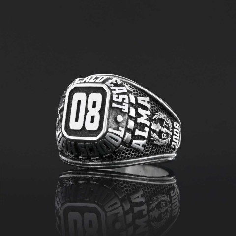 Western New Mexico University Class Ring, Custom Desing University Ring, Personalized University Ring