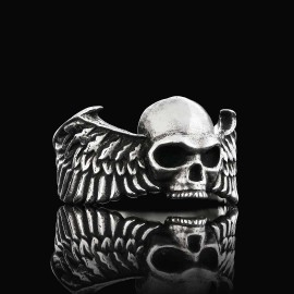 Winged Skull Ring