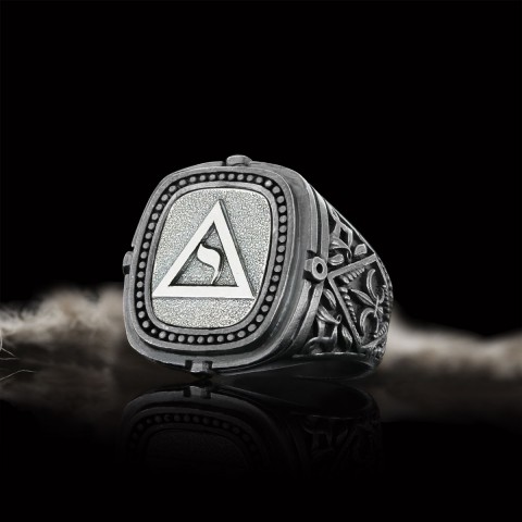 Yod Symbol Masonic Ring, Mason Jewelry, Custom Mason Ring, Special Masonic Ring