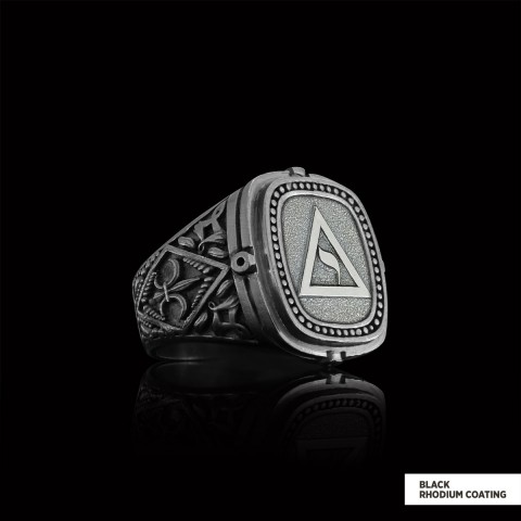 Yod Symbol Masonic Ring, Mason Jewelry, Custom Mason Ring, Special Masonic Ring