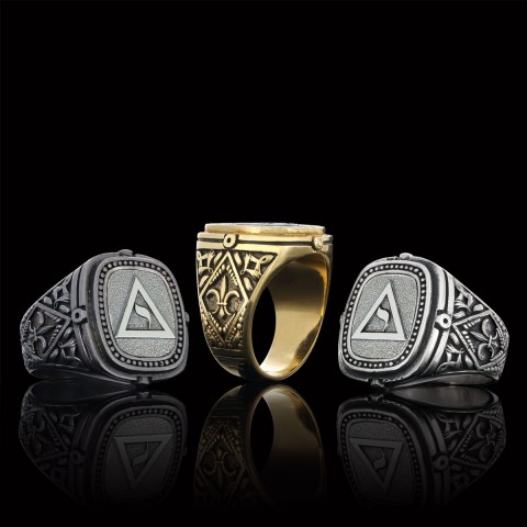 Yod Symbol Masonic Ring, Mason Jewelry, Custom Mason Ring, Special Masonic Ring